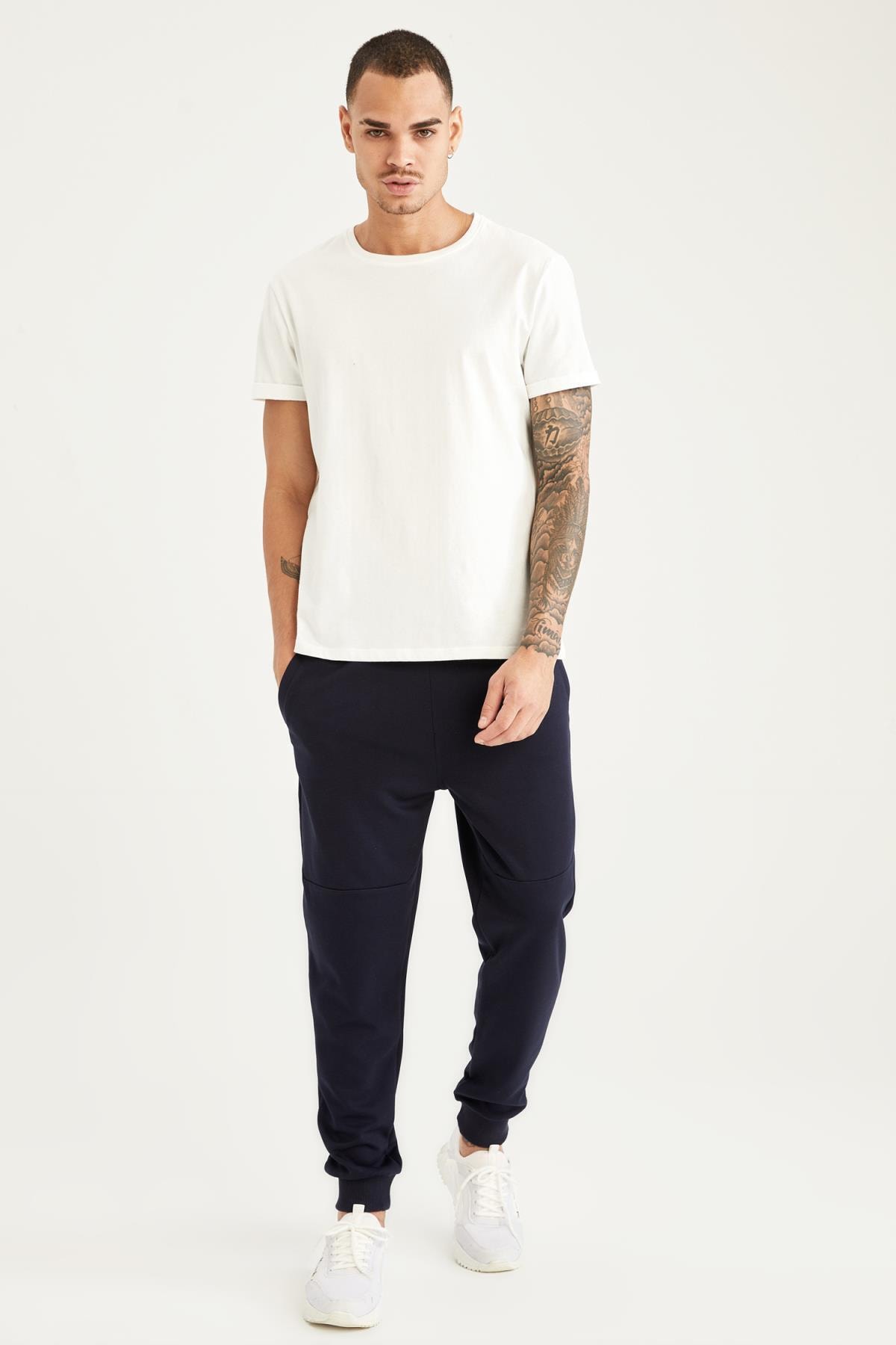 DeFacto Erkek Lacivert Slim Fit Jogger Eşofman Altı V3033AZ21AU