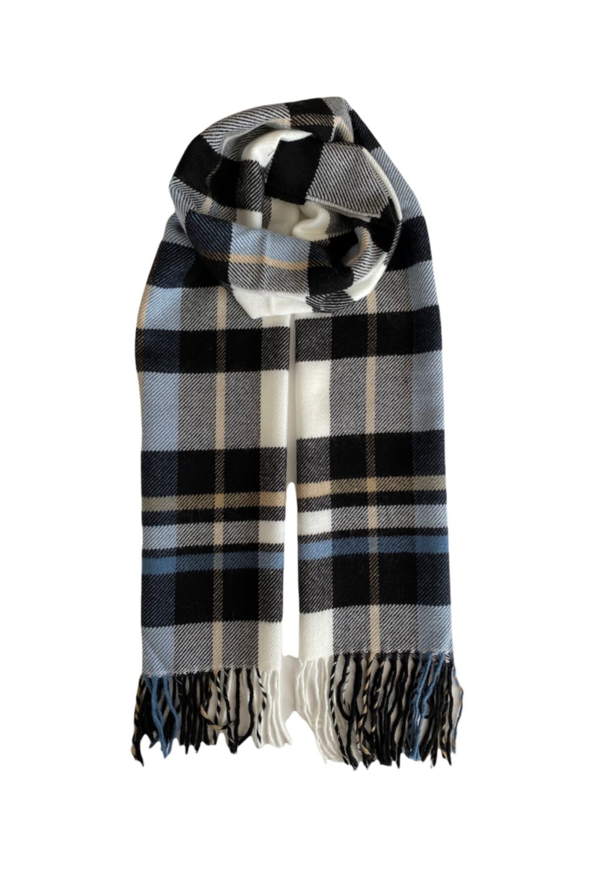 Goldmine Erkek Siyah Bej Atkı