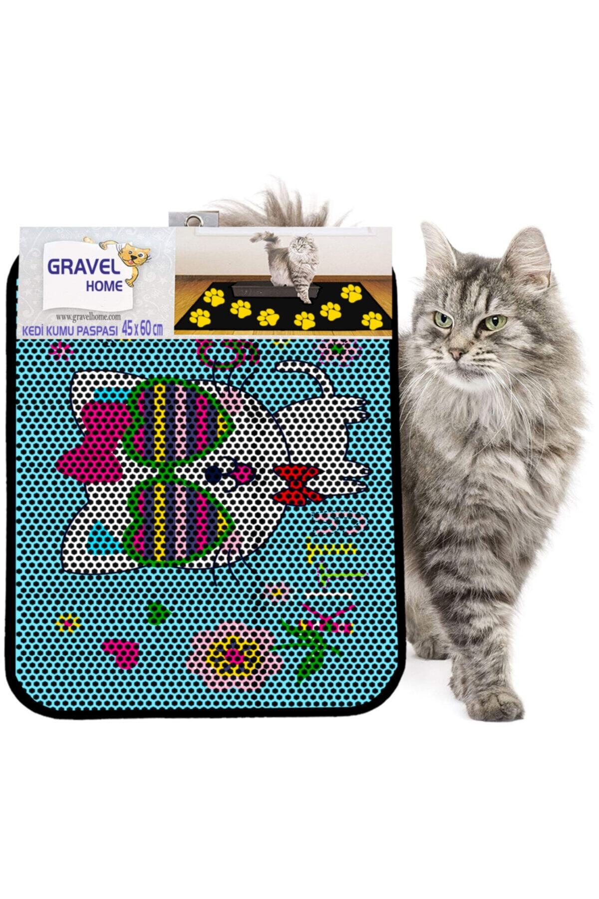 Gravel Kedi Kumu Paspası Yeni Sezon 45 X 60 Cm Nrszn0048