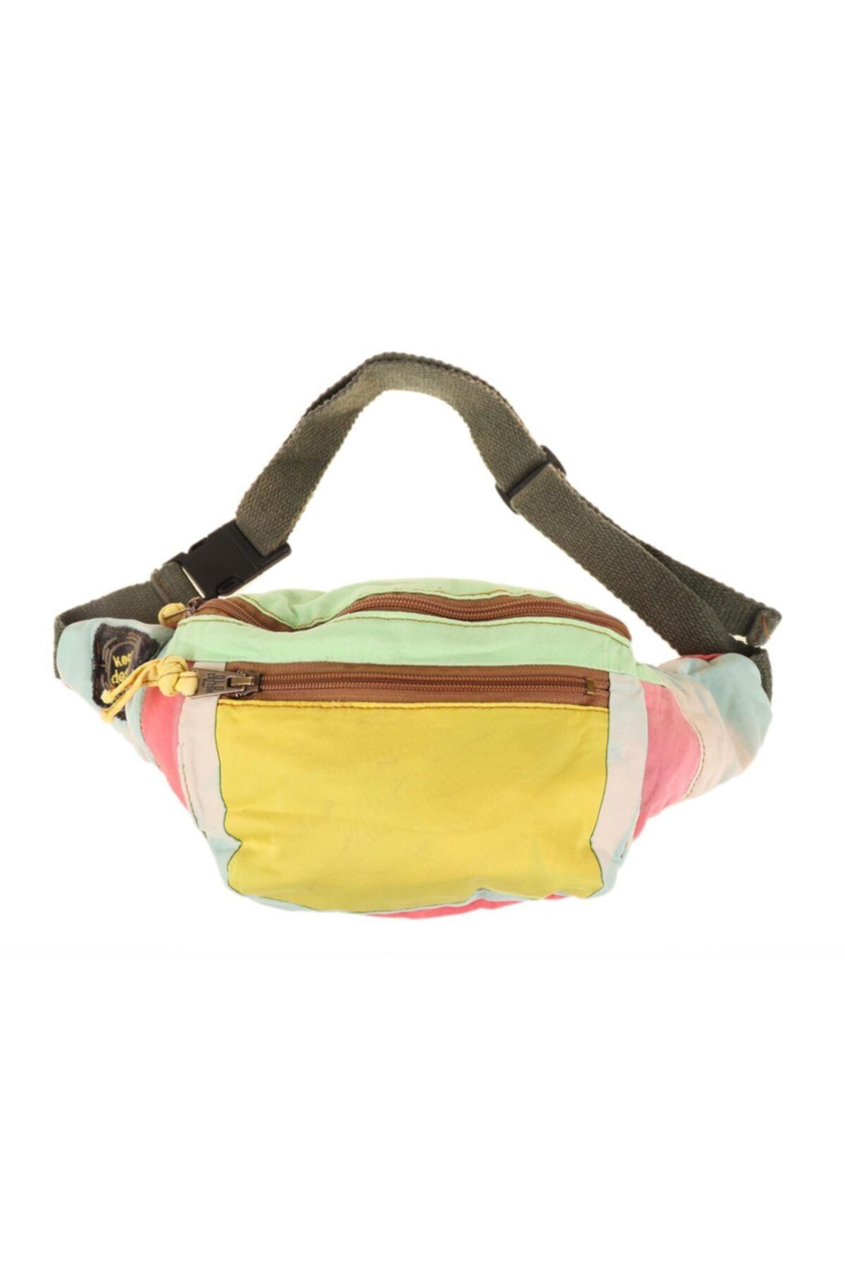 old cotton cargo Unisex Etnik Model 6100 Sarı Free Bag Çanta