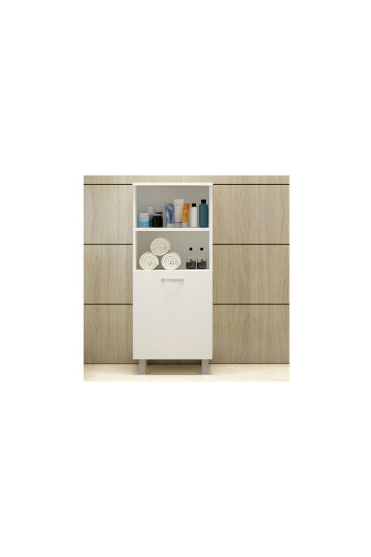 EraHome Arturo Tekli Kirli Sepeti Mdf Banyo Dolabı