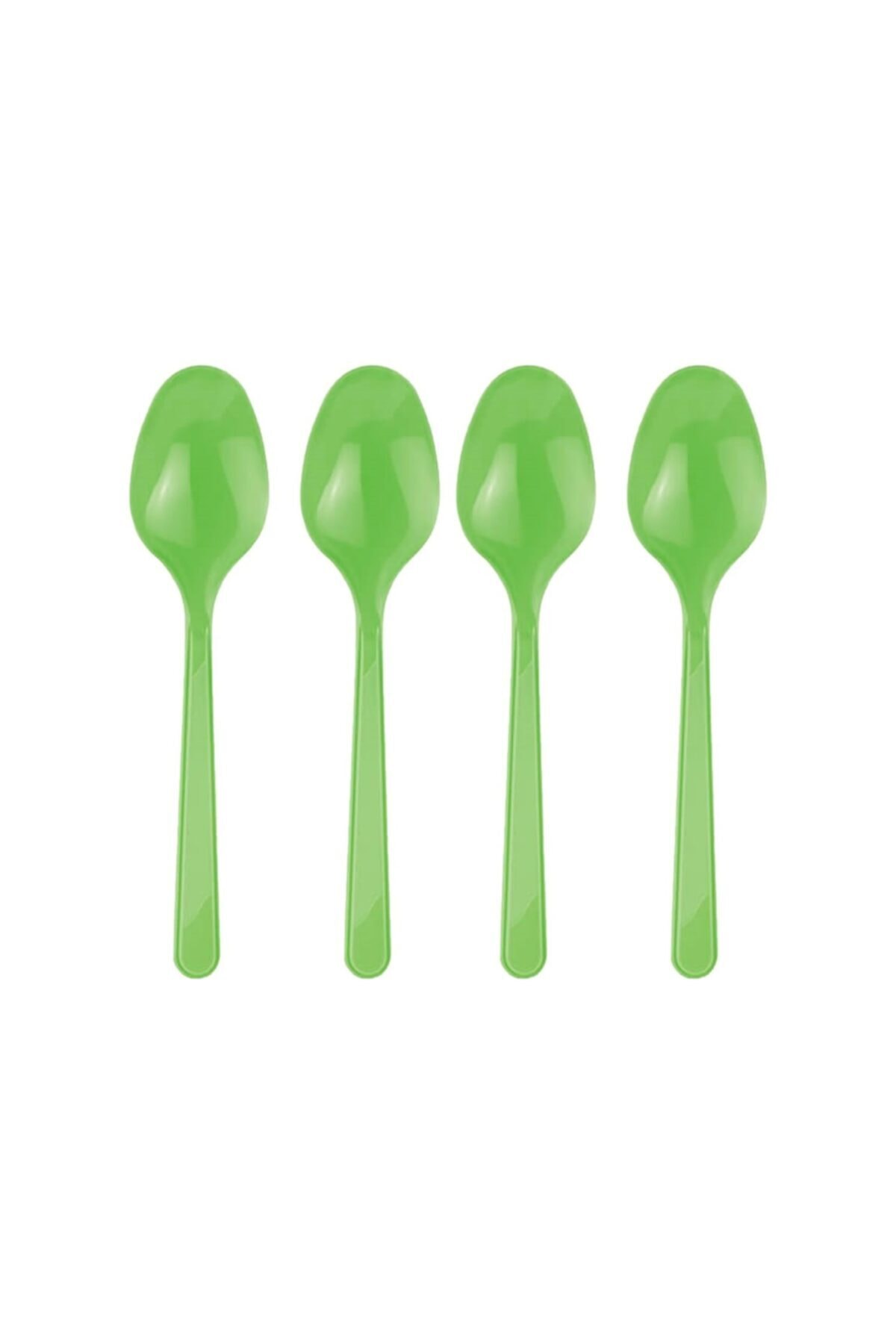 REST Parti 25 adet Kaşık Yeşil Renk Plastik Lüks Parti Piknik Doğum Günü