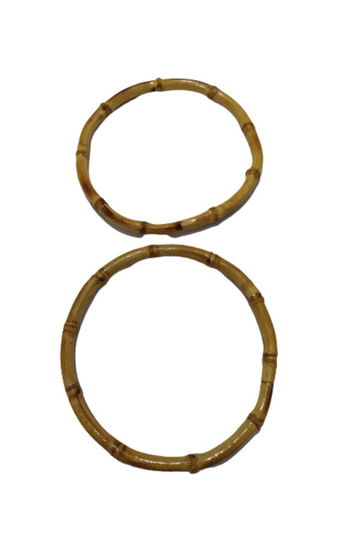 HyL Center Bambu Yuvarlak Çanta Sapı Hasır 12 cm