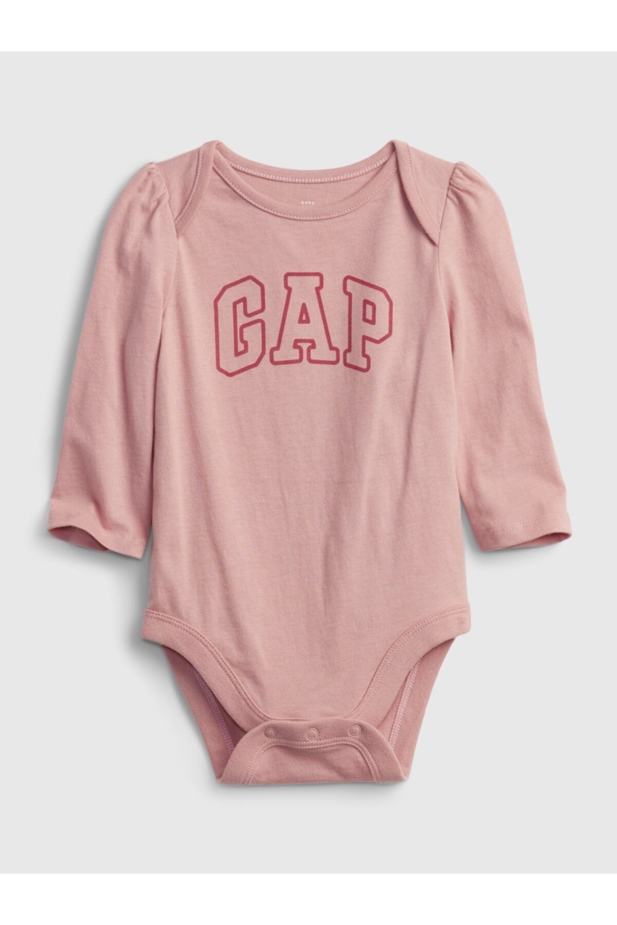 GAP Kız Bebek Pembe Logo Bodysuit