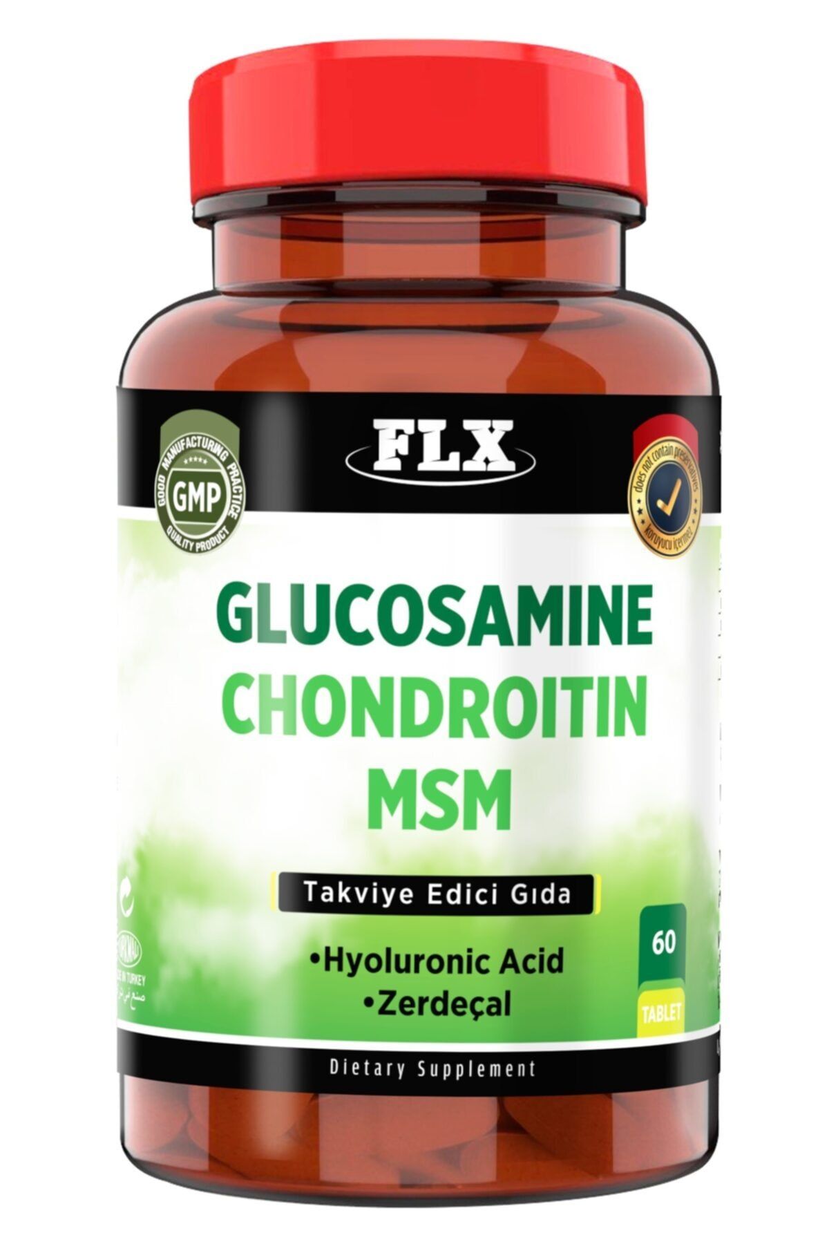 FLX 60 Tablet Glucosamine Chondroitin Msm Hyoluronic Acid Zerdeçal Glukozamin