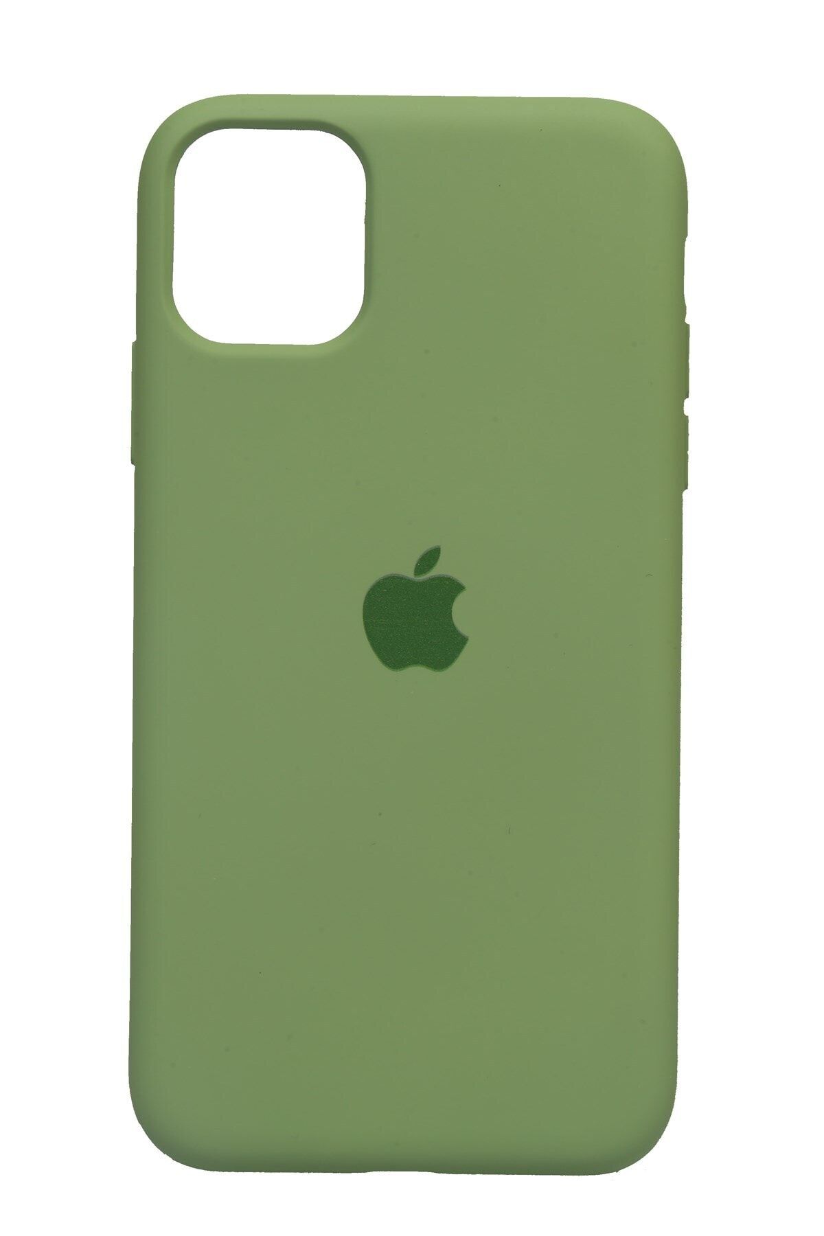 Merwish Apple Iphone 11 (6.1') Altı Kapalı Logolu Lansman Kılıf Kapak Yeşil