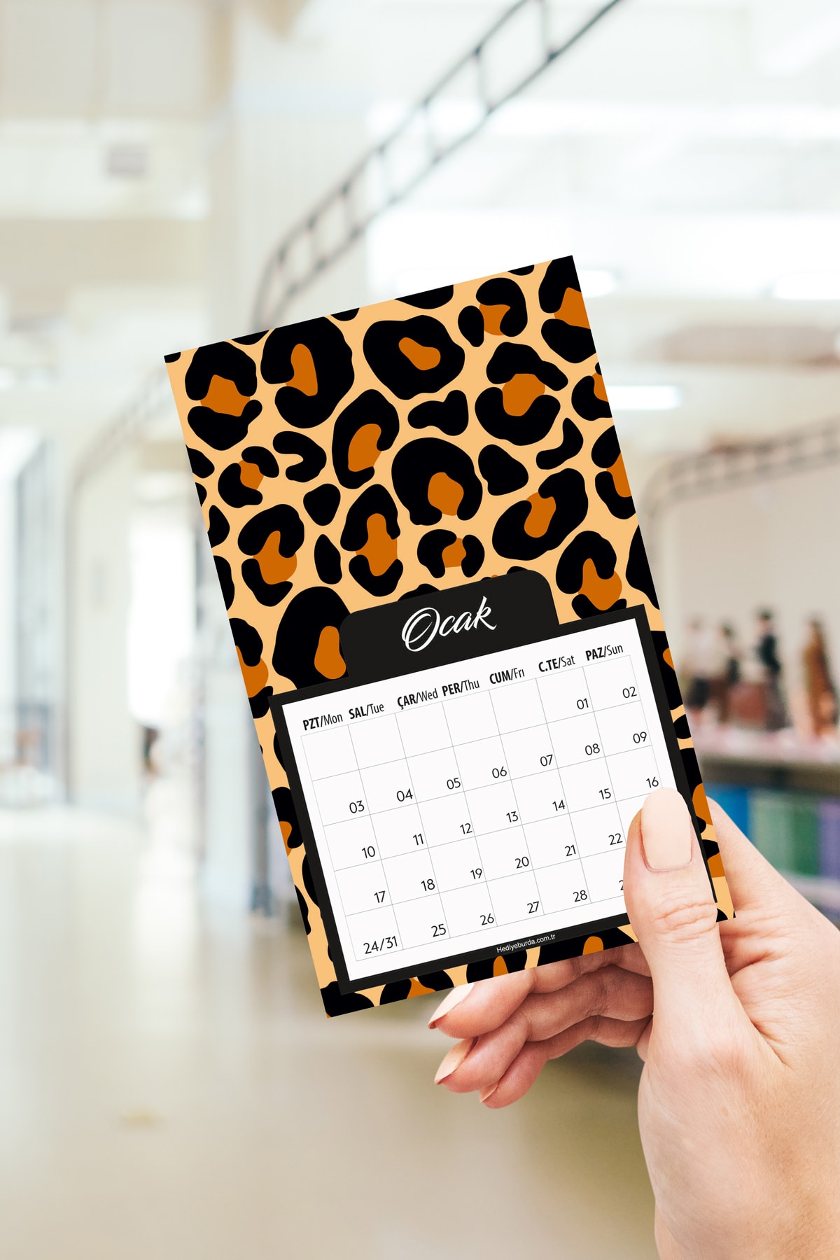 hediyeburda Masaüstü Takvim - Animal Pattern-2022