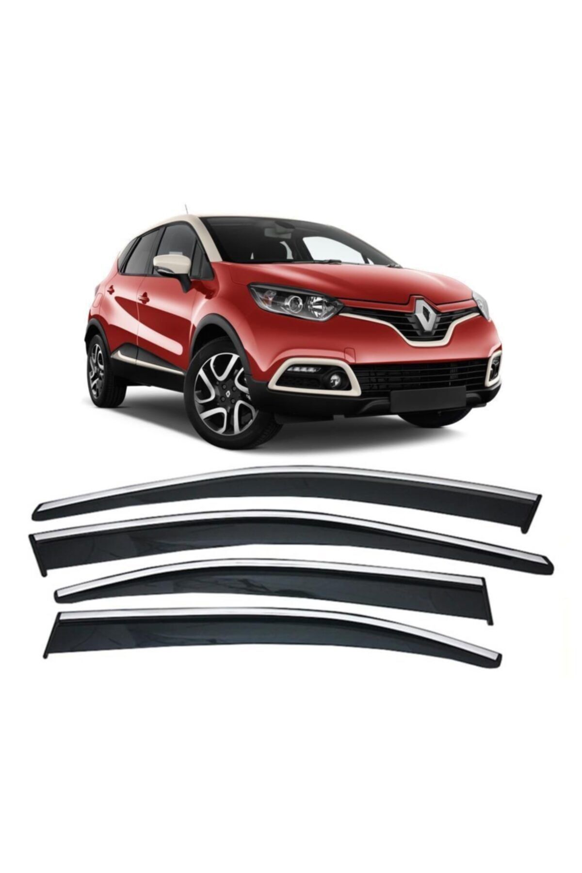 Gala Cam Rüzgarlığı Kromlu Paslanmaz Renault Captur