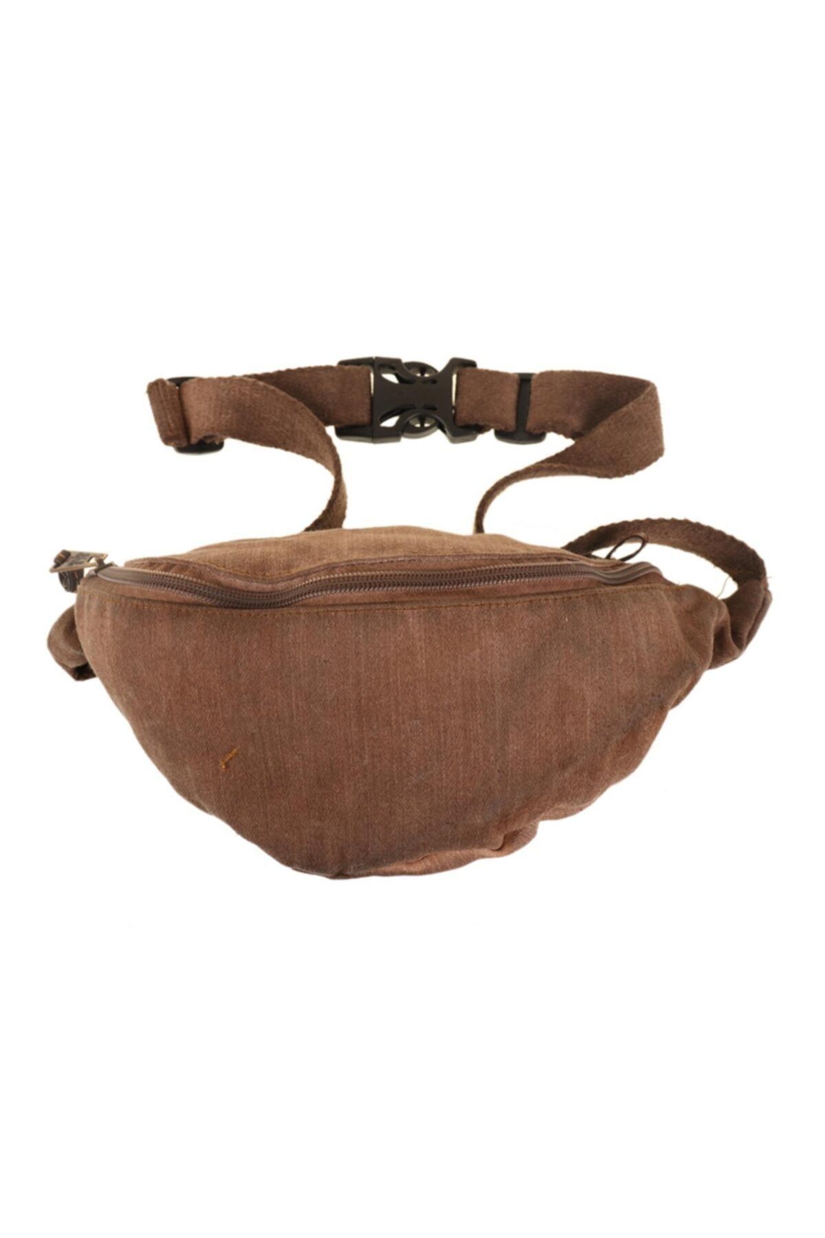 old cotton cargo Unisex Etnik Model 6091 Kahve Free Bag Çanta