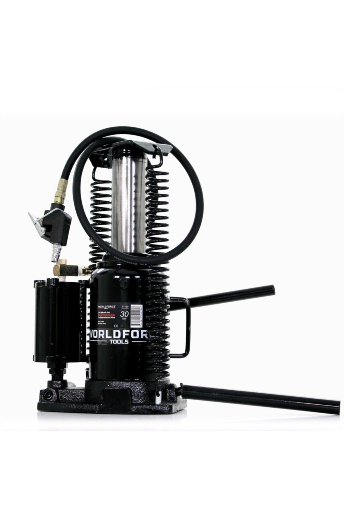 WORLDFORCE TOOLS Worldforce 20 Ton Havalı Şişe Kriko Strok-160mm
