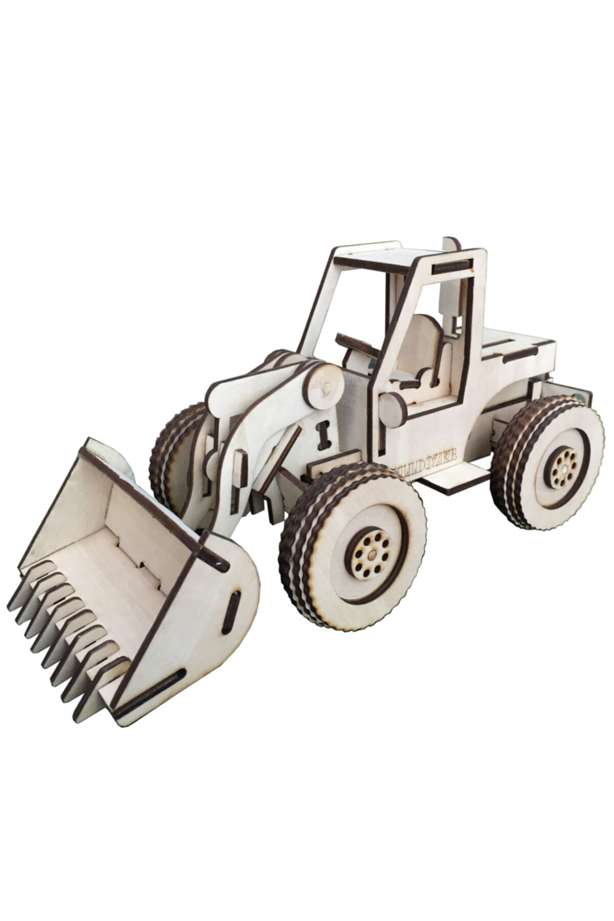 SEKİNE HOBİ Ahşap Buldozer İnşaat Aracı Maket