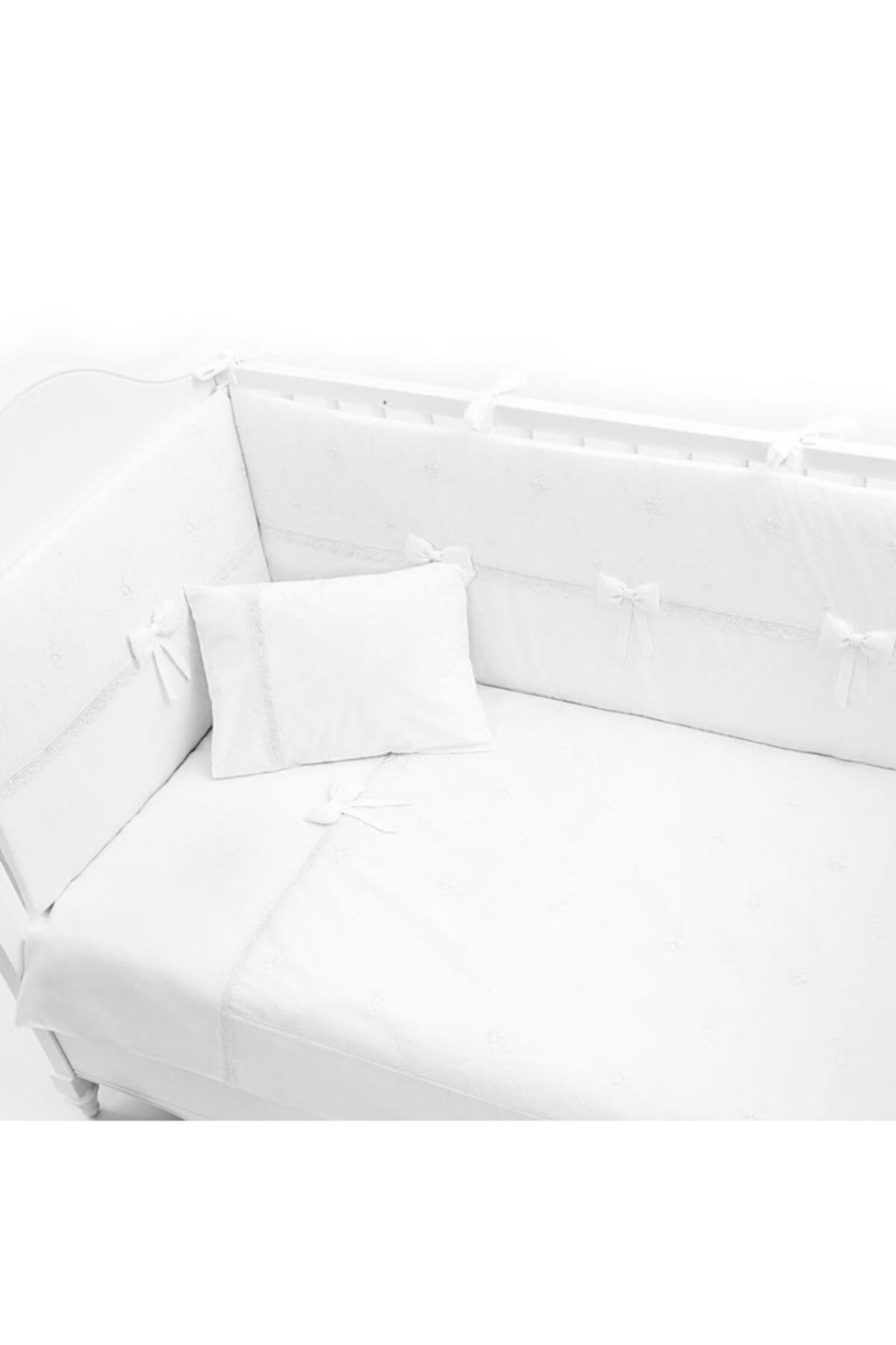 Funna Baby Premium Baby Uyku Seti 8 Parça 60x120 Cm Beyaz