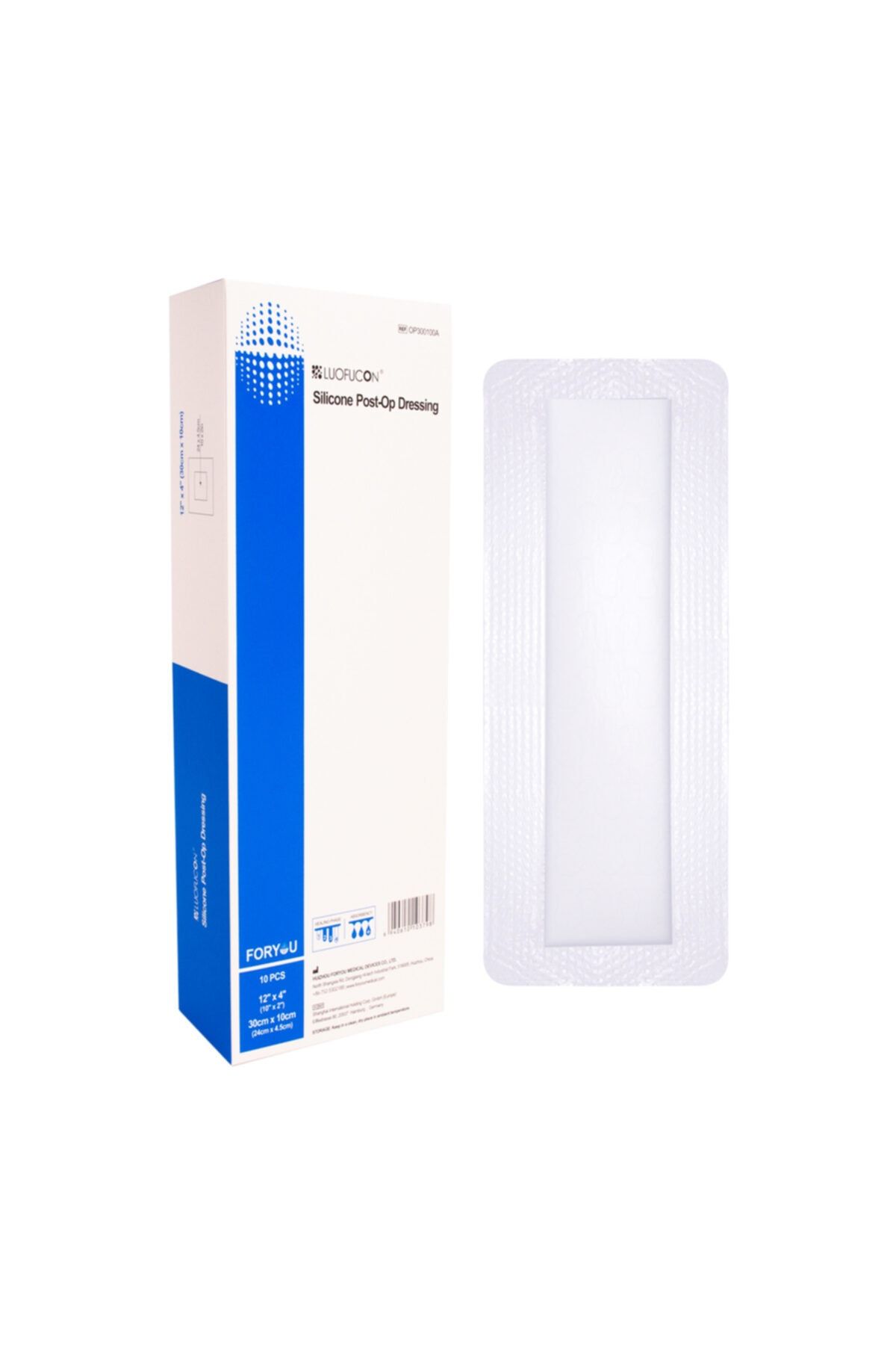 luofucon Silikon Post-op Ameliyat Sonrası Yara Örtüsü 30x10cm