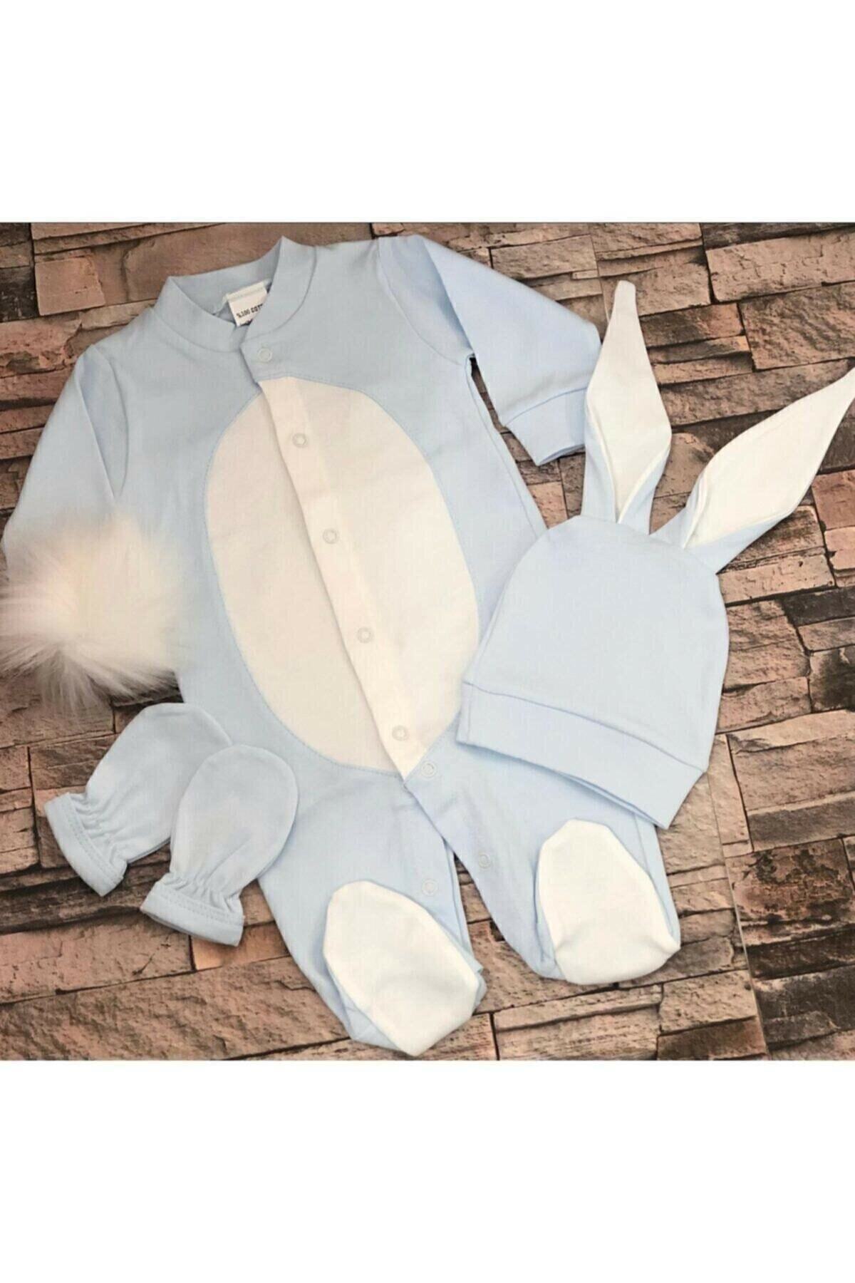 ARKAY Unisex Bebek Bej Tavşanlı Tulum