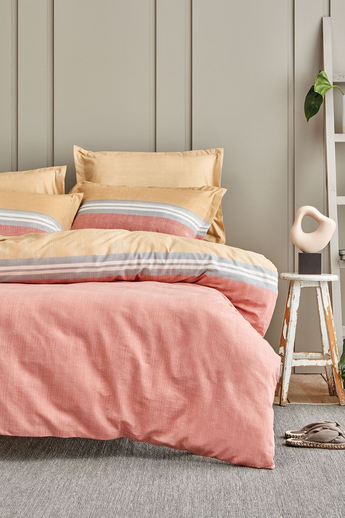 Yataş Bedding Lupin Ranforce Nevresim Takımı Kiremit Tek Kişilik