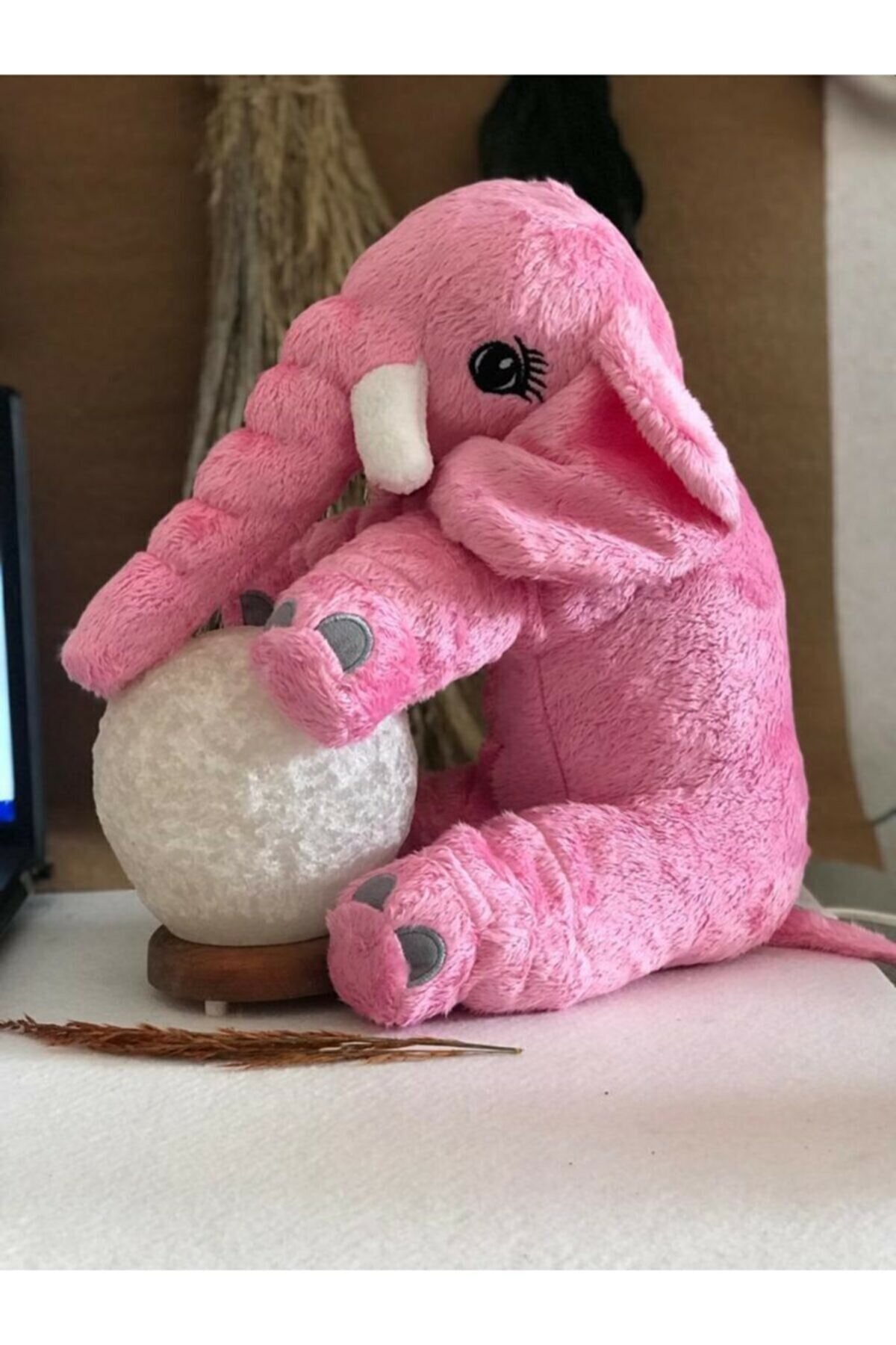 YKSTORE Uyku Arkadaşım Yumuşacık Peluş Sevimli Pembe Fil 30 Cm
