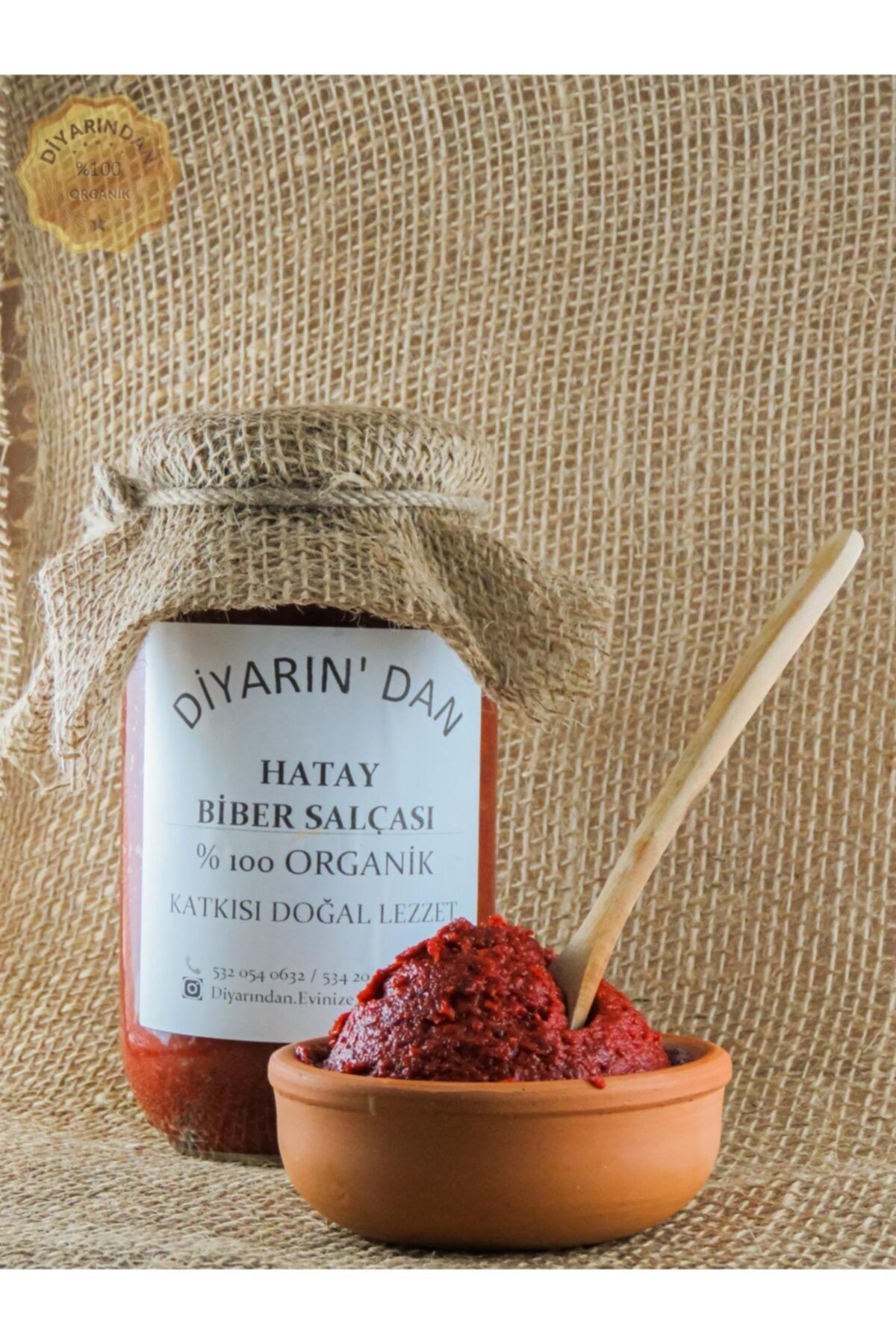 Diyarından Evin Doğal Ürünler Gaziantep Acı Biber Salçası 5 kg