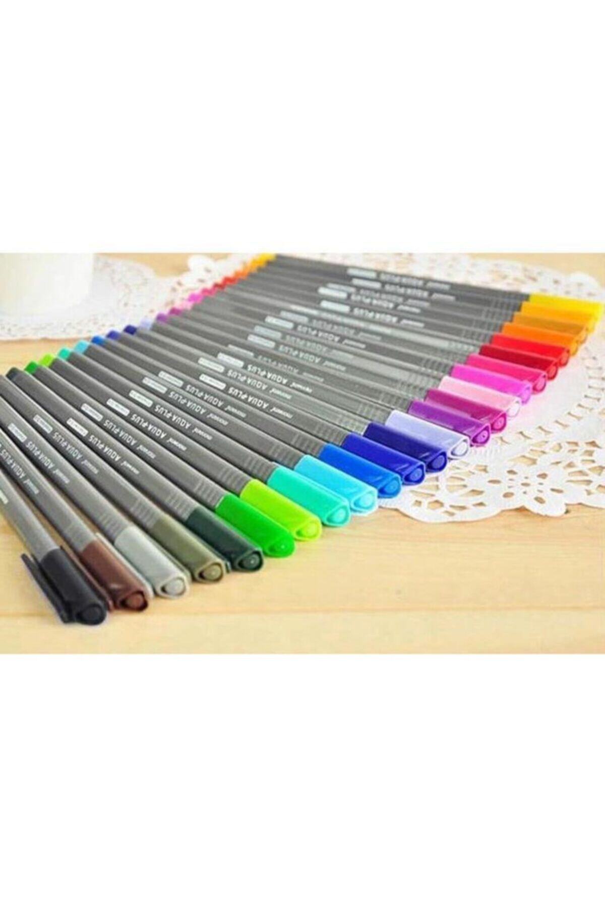 Monami Aqua Plus Fineliner Kalem 24'lü Set