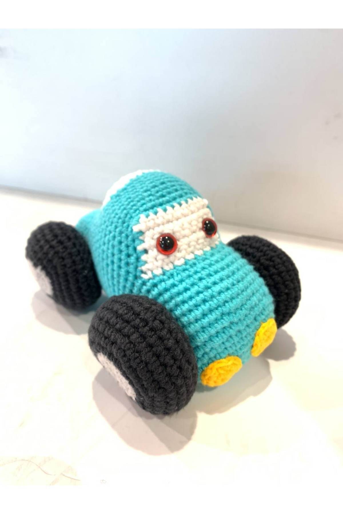 Givin İyilik Mağazası Amigurumi Mavi Araba