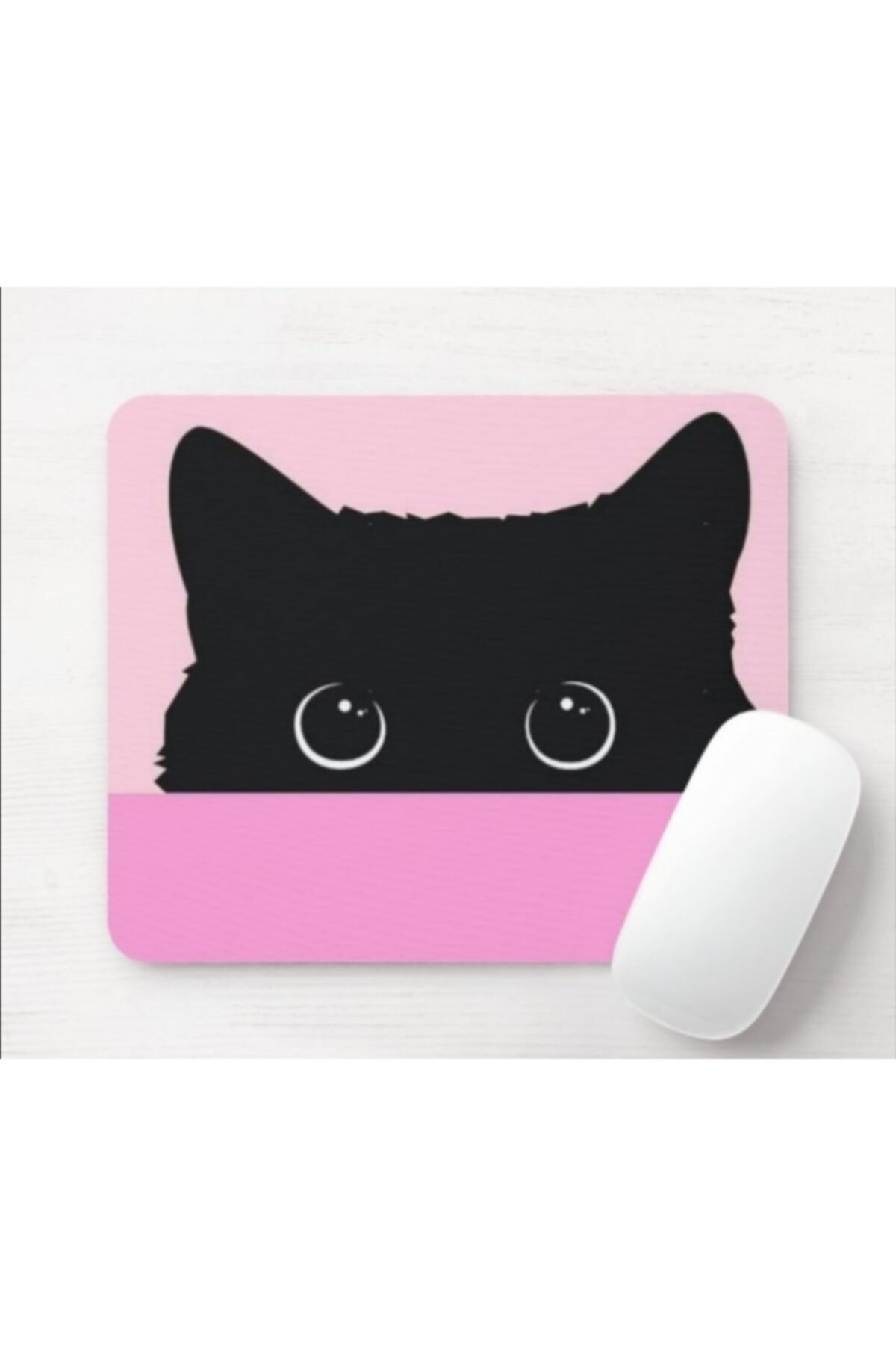 SEÇ Baskı Tasarım Siyah Kedi Mouse Pad