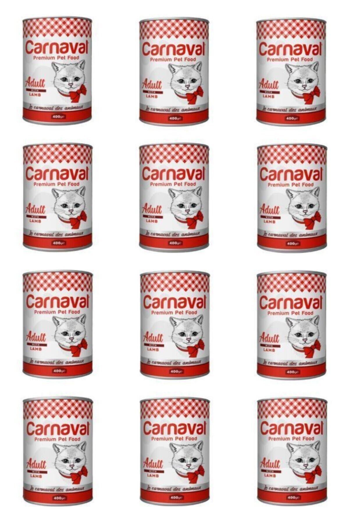 Carnaval Cat Kuzu Etli Kedi Konservesi 400 Gr X 12 Adet
