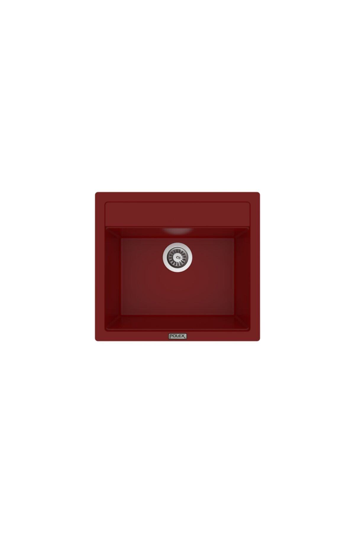 POLEX Cristalüx Granit Eviye P08 Bordo