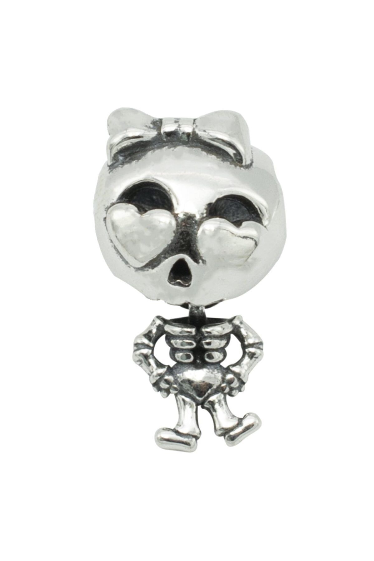 Nur Silver Sallantılı Iskelet Kız Charm