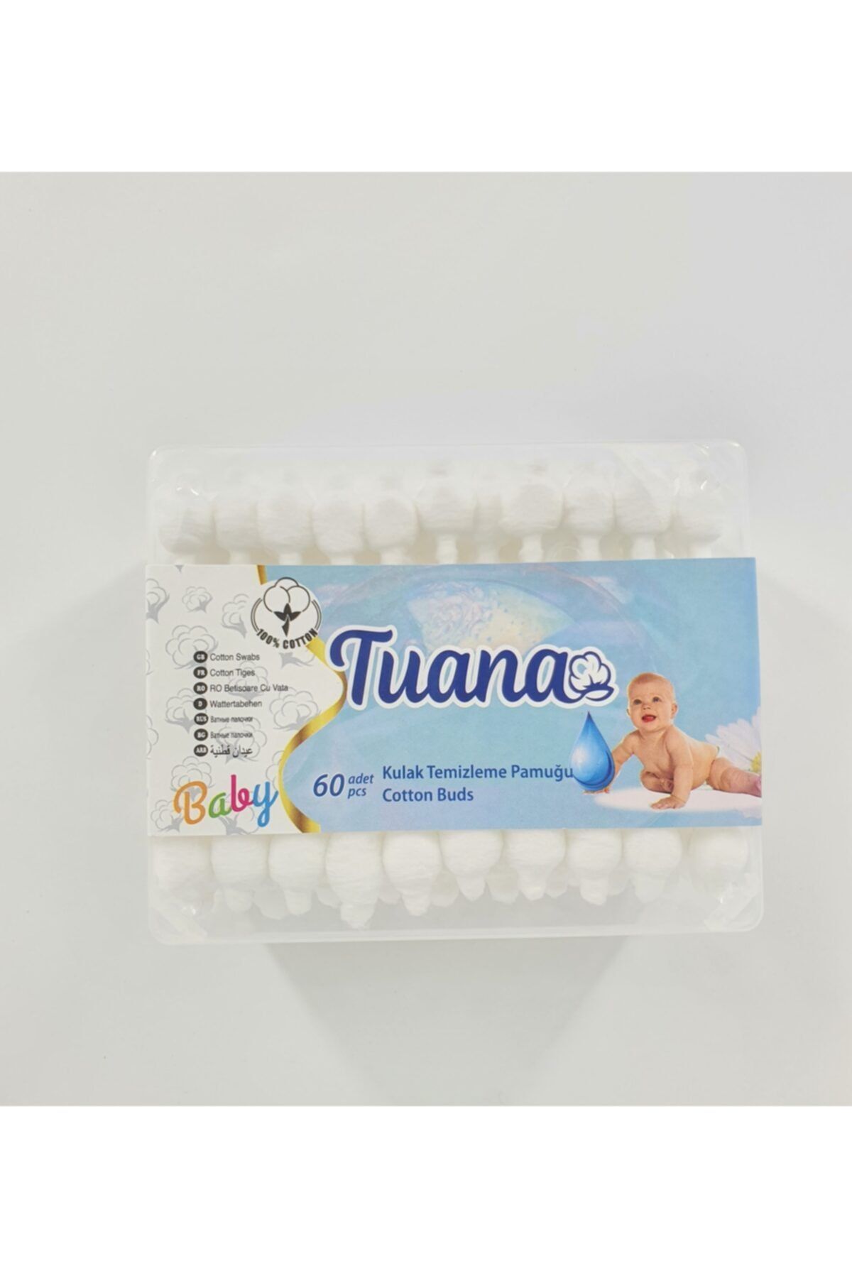 tuana Bebek Kulak Temizleme Pamuğu 1 X 60 Adet