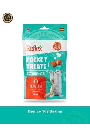 Pocket Treats Skin & Coat Deri Tüy Bakımı Kedi Ödül Maması 60 G Image 0