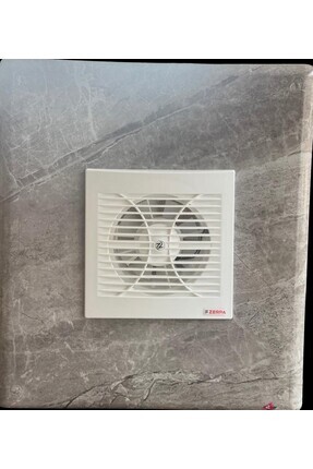 Plastik Fanlı/Aspiratörlü Antrasitgri Mermer Desenli Havalandırma Menfezi Banyo Wc Havalandırma Image 0