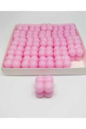 25 Adet Mavi Pembe Sarı Bubble Mum Söz Nişan Doğum Baby Shower için Hediyelik Image 0