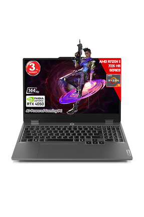 Ryzen 5-7235HS 16GB DDR5 512GB RTX4050 6GDDR6 15.6 IPS 144Hz FHD Freedos 83JC00H5TR-16512 Image 0