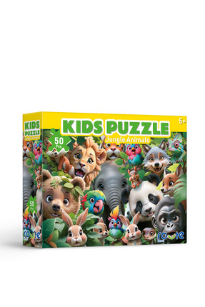 Orman Hayvanları Çocuk Puzzle (50 Parça) 34×48 cm Image 0