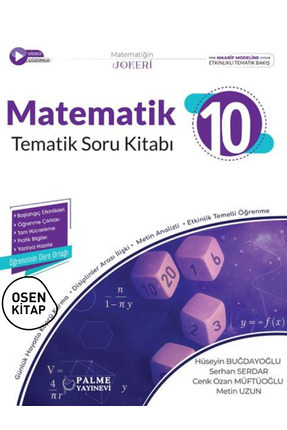 10.SINIF JOKER MATEMATİK SORU KİTABI TEMATİK *YENİ MÜFREDAT* Image 0