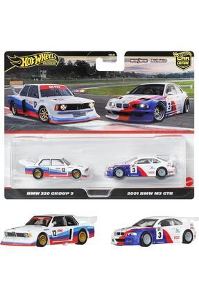 1:64 Hot Wheels Premium Car Culture 2'li Paket BMW 320 GROUP 5 & 2001 BMW M3 GTR HBL96 - JBK99 Image 0