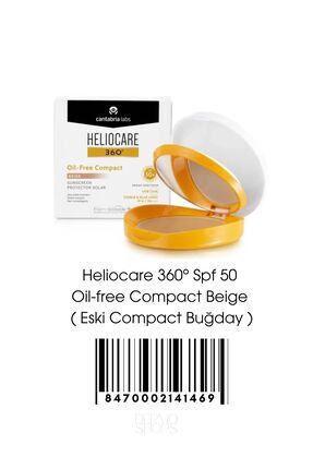 360º Spf 50 Oil-free Compact Color Beige | ( Eski Compact Buğday ) Image 0