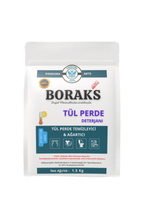 Boraks Katkılı Doğal Toz 1500 gr Tül Perde Temizleyici Deterjan Image 0