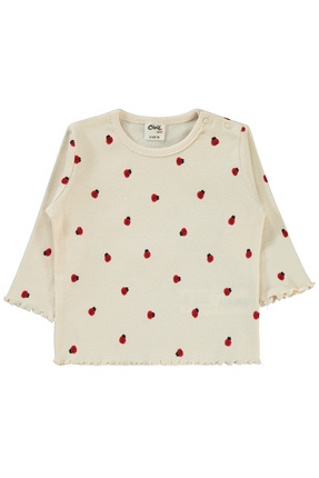 Kız Bebek Sweatshirt 6-18 Ay Fildişi Image 0