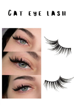 Cat Eyelashes Yarım Boy Kedi Gözü Efekt Takma Kirpik Image 0