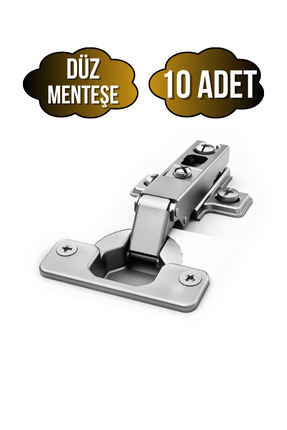 Düz Dolap Kapak Menteşesi Tas Menteşe(DÜZ MENTEŞE)(10 ADET) Image 0