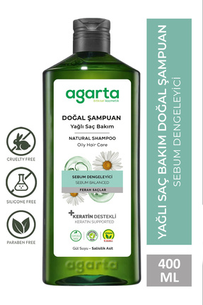 Yağlı Saçlar Için Arındırıcı Tuzsuz Şampuan 400 ml Image 0