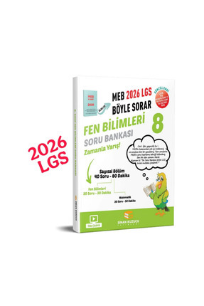 Sınan Kuzucu 8. Sınıf 2026 Lgs Meb Böyle Sorar Fen Bilimleri Soru Bankası Video Çözümlü Image 0