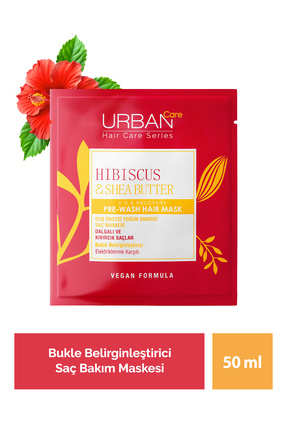 Hibiscus&shea Butter Kıvırcık Ve Dalgalı Saçlar Duş Öncesi Saç Bakım Maskesi 50ml-vegan Image 0