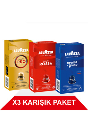 Qualità Oro 55gr + Qualità Rossa 57gr + Crema e Gusto 56gr Nespresso® Uyumlu Alüminyum Kapsül Image 0
