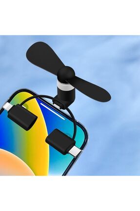 Afn-10 Mobil Fan Hem Android Hem Iphone Uyumlu Fan Pervane Image 0