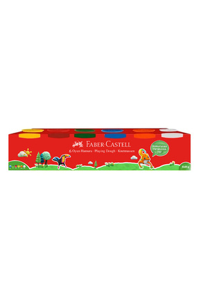 Oyun Hamuru 6 Renk,6x85 gr,Klasik Renkler,Yumuşak Hamur,Eğlenceli Hamur Seti Image 0