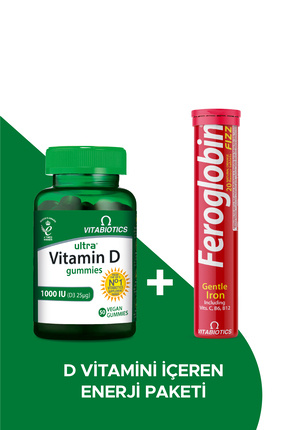 Feroglobin Fizz + Ultra Vitamin D Gummies - Demir Içeren Bağışıklık Paketi Image 0