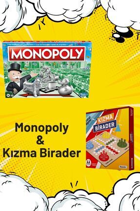 Kızma Birader Monopoly 2'li Kutu Oyunu Seti – Orijinal ve Türkçe Image 0