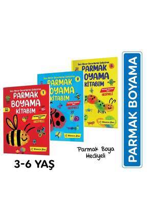 İnce Motor Becerilerini Geliştiren Parmak Boyama Kitabım Serisi (3-6 Yaş) Image 0