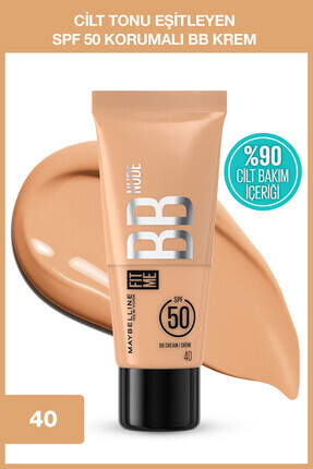 Fit Me Nude Cilt Bakımı Etkili Nemlendirici SPF50 BB Krem - 40 Image 0